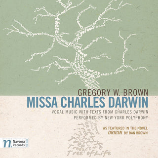 the album cover for Brown / New York Polyphony - Missa Charles Darwin