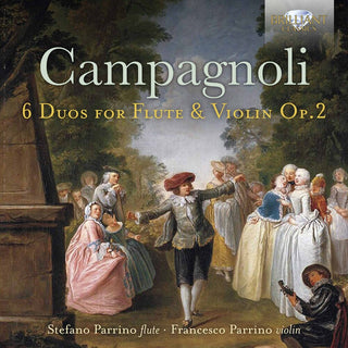 the album cover for Campagnoli / Parrino - 6 Duos for Flute & Violin