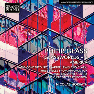 the album cover for Glass / Horvath / Azouley - Glassworlds 6
