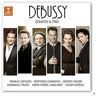 the album cover for Debussy / Bertrand Chamayou - Sonatas & Trios