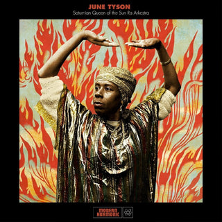 the album cover for June Tyson - Saturnian Queen Of The Sun Ra Arkestra