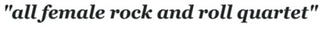 the album cover for Shes - All Female Rock & Roll Quartet