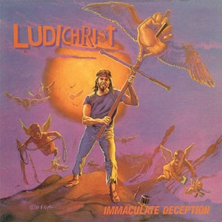 the album cover for Ludichrist - Immaculate Deception / Powertrip