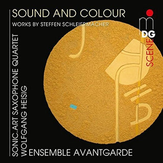 the album cover for Steffen Schleiermacher / Ensemble Avantgarde - Sound & Colour