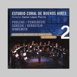 the album cover for Estudio Coral De Buenos Aires / Carlos Puccio - Coleccion Antologica En Concierto 2