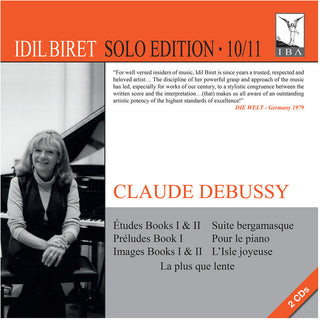 the album cover for Debussy / Idil Biret - Solo Edition 10 & 11