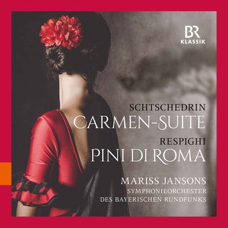 the album cover for Respighi / Jansons - Carmen Suite / Pini Di Roma