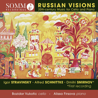 the album cover for Stravinsky / Vukotic / Firsova - Russian Visions