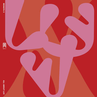 the album cover for Monsta X - ALL ABOUT LUV [Standard Casemade Book]
