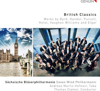 the album cover for Byrd / Sachsische Blaserphilharmonie / Hofmeir - British Classics