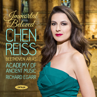 the album cover for Chen Reiss - Immortal Beloved - Beethoven Arias