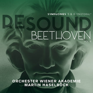 the album cover for Beethoven / Orchester Wiener Akademie / Haselbock - Resound Beethoven 8