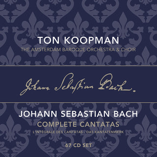 the album cover for J Bach S / Koopman - Complete Bach Cantatas 1-22