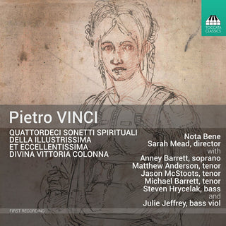 the album cover for Vinci / Nota Bene - Quattordeci Sonetti Spirituali