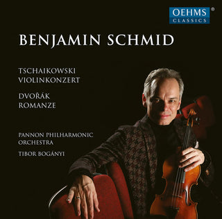 the album cover for Dvorak / Schmid - Violin Concerto in D Major 35 / Romance for Violin