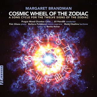 the album cover for Brandman - Cosmic Wheel of the Zodiac