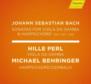 the album cover for J Bach S / Perl / Behringer - Sonatas 1027-1029
