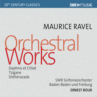 the album cover for Ravel / Auger / Carmirelli - Orchestral Works