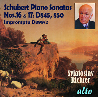 the album cover for Sviatoslav Richter - Schubert: Piano Sonatas Nos. 16 & 17, Impromptu No. 2