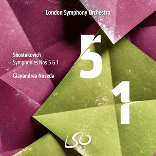 the album cover for London Symphony Orchestra / Gianandrea Noseda - Shostakovich: Symphonies Nos.5 & 1