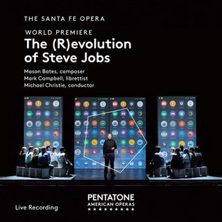 the album cover for Bates / Santa Fe Opera - Revolution of Steve Jobs