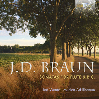 the album cover for Braun / Musica Ad Rhenum / Wentz - Sonatas for Flute & B.C.