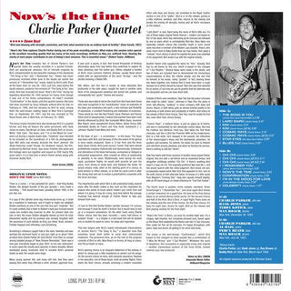 Charlie Parker- Now's The Time [180-Gram Yellow Colored LP With Bonus Tracks]