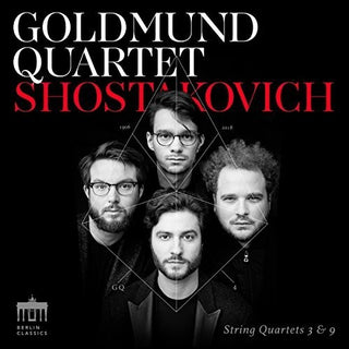 the album cover for Shostakovich / Goldmund Quartet - String Quartets 3 & 9