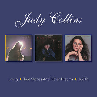 the album cover for Judy Collins - Living / True Stories & Other Dreams / Judith
