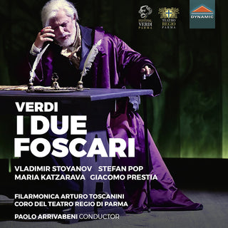 the album cover for Verdi / Filarmonica Arturo Toscanini / Arrivabeni - I Due Foscari