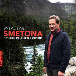 the album cover for Brahms / Vytautas Smetona - Vytautas Smetona Plays