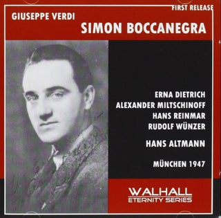 the album cover for Reinmar - Simon Boccanegra