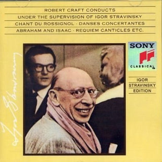 the album cover for Craft - Robert Craft Conducts
