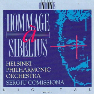the album cover for Helsinki Philharmonic Orchestra / Comissiona - Hommage to Sibelius
