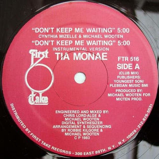 the album cover for Tia Monae - Don't Keep Me Waiting