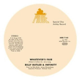 Billy Butler & Infinity & Lady Lee- Whatever'S Fair / Simple Things