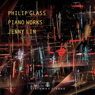 the album cover for Glass / Lin - Piano Works