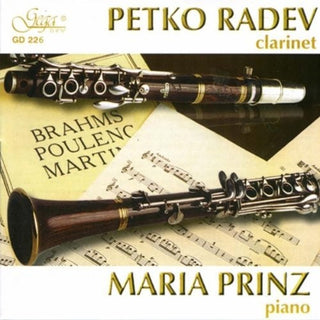the album cover for Brahms / Radev / Prinz - Petko Radev & Maria Prinz