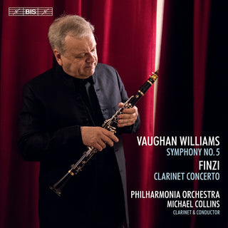 the album cover for Finzi / Collins / Philharmonia Orchestra - Vaughan Williams: Symphony No. 5 - Finzi: Clarinet Concerto