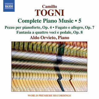 the album cover for Togni / Orvieto - Complete Piano Music 5