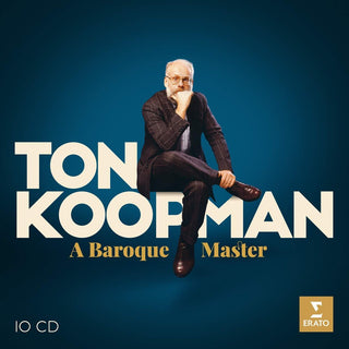 the album cover for Ton Koopman - A BAROQUE MASTER