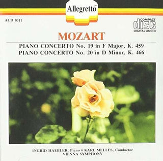the album cover for Melles / Haebler / Vienna Symphony Orchestra - Piano Concertos 19 & 20