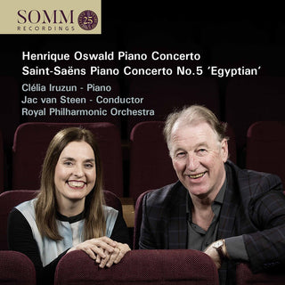 the album cover for Oswald / Iruzun / Steen - Piano Concerto