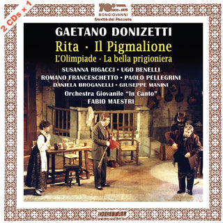 the album cover for Donizetti / Maestri - Rita / Il Pigmalione