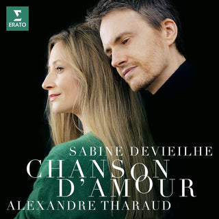 the album cover for Sabine Devieilhe / Tharaud,Alexandre - Chanson D'amour: Faure Debussy Roussel Ravel [Digipak]