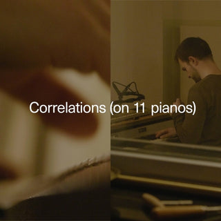 the album cover for Carlos Cipa - Correlations (On 11 Pianos) [Digipak]