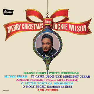 the album cover for Jackie Wilson - Merry Christmas From Jackie Wilson - Red [Colored Vinyl]