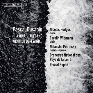 the album cover for Dusapin / Petrinsky - Wenn Du Dem Wind / Aufgang