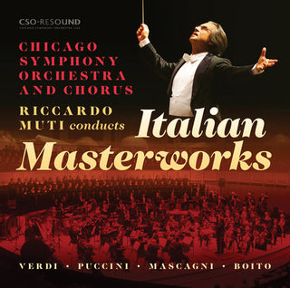 the album cover for Riccardo Zanellato - Riccardo Muti Conducts Italian Masterworks