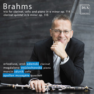 the album cover for Brahms / Apollon Musagete Quartett - Trio for Clarinet & Cello & Piano in a Minor 114